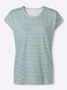 Sieh an! Rundhals-Shirt in jade-ecru-bedruckt