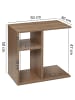 KADIMA DESIGN Beistelltisch 50x50x30 cm Holz Design Anstelltisch Sofa, in Sonoma