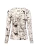 MARC CAIN COLLECTIONS Langarmshirt in ecru grau