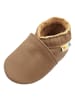 Yalion Baby-Wanderschuhe aus Leder, bequeme, rutschfeste Sohlen - hellbraun