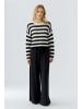 Oui Pullover in white black