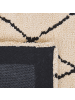 Beliani Kurzflor HAVSA in Beige/Schwarz - (W) 80 x (H) 1 x (L) 150 cm