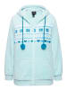 Ulla Popken Sweatjacke in baby blau