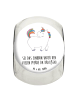 Mr. & Mrs. Panda Bonbonglas Einhorn Stolzieren mit Spruch in Weiß