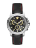 Versace Armbanduhr NEW CHRONO silberfarben in schwarz