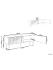 Beliani TV-Schrank DALCROSS in Braun/Schwarz - (W) 120 x (H) 45 x (L) 36 cm