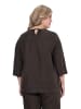 Ulla Popken Bluse in schwarzbraun
