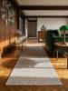 KADIMA DESIGN Teppichläufer Uni flachgewebt pflegeleicht Wohnzimmer Flur Esszimmer in Beige