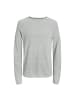 Jack and Jones JJEHILL Knit Crew Neck in Grau