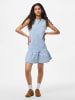 Pieces Midikleid in Light Blue Denim