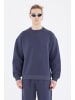 Ossy Homer Basic Sweatshirt Oversize Fit Pullover in Blau-Smoke