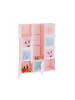 relaxdays Steckregal in Rosa - (B)110 x (H)145 x (T)37,5 cm