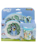 Bluey Teller-Set Mikrowellengeeignet 5-teiliges Kindergeschirr