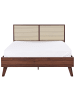 Beliani 2-tlg Doppelbett MONPAZIER in Braun