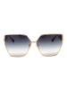 Ana Hickmann Damen Sonnenbrillen Quadrat Gold