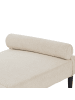 Beliani Chaiselongue MAURIAC in Beige - (W) 74 x (H) 40 x (L) 180 cm