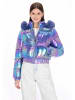 myMo Women Jacket in blue rainbow