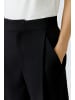 Oui Bundfaltenhose in black