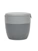 koziol Lunchboxen BENTOBOX L für Salate und Dressings in Grau, 14 x 13 x 14 cm