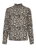 Kaffe Bluse langarm KAamber Regular fit in Black/ElefantS. GraphicFlower