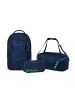 Satch Schulrucksac-Setk MATCH PLUS "Blue Tech" 3-tlg. in Blau