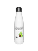 Mr. & Mrs. Panda Isolierflasche Avocado Tanzen mit Spruch in Weiß