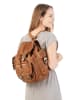 Cluty Rucksack echt Leder in cognac