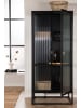 ebuy24 Vitrinenschrank Garis Schwarz 70 x 40 cm