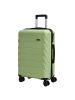 D&N Travel Line 4100 - 4-Rollen-Trolley M 64 cm (taupe) in lime green