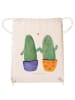 Mr. & Mrs. Panda Gym-Tasche Kaktus Liebe ohne Spruch in Creme