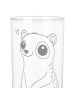 Mr. & Mrs. Panda Wasserglas Plumplori Glücklich ohne Spruch in Transparent