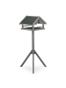 relaxdays Vogelfutterhaus in Grau/ Grün - (B)62 x (H)120 x (T)55 cm
