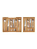 relaxdays Besteckkasten in Natur - (B)47,5 x (H)5 x (T)38 cm