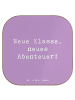Mr. & Mrs. Panda Glas-Untersetzer Spruch Erster Schultag Abenteu... in Lavendeltraum