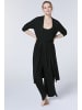Detto Fatto Jumpsuit im gerippten Look in Schwarz