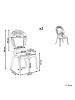 Beliani 2er-Set Bankettstuhl VERMONT in Schwarz/Transparent