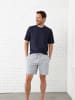 WITT WEIDEN Schlafanzug-Shirt in marine + anthrazit-meliert