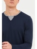 BLEND Langarmshirt in blau