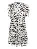 faina Damen Kleid in Weiss Schwarz