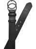 Urban Classics Urban Classics Unisex Coloured Ring Buckle Belt in black