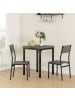 HOMCOM Essgruppe in Grau 60L x 60B x 76H cm
