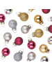 Butlers Mini-Weihnachtskugeln-Set HANG ON 24-tlg in Gold-Rot