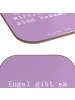 Mr. & Mrs. Panda Glasuntersetzer Spruch Hebamme Engel mit Spruch in Lavendeltraum