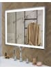 Beliani Badezimmerspiegel ARGENS in Silber - (W) 80 x (H) 60 x (L) 4 cm