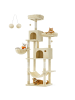 Feandrea Katzenbaum Clawfy in Beige - (B)50 x (H)199 x (T)60 cm