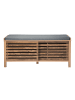 CALICOSY Schuhbank LIAM in Dunkles Holz - (W) 112  x (H) 51  x (L) 43,5  cm