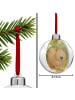 Mr. & Mrs. Panda Christbaumkugel Wombat Design ohne Spruch in Weiß