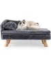 COSTWAY Katzensofa Luxus in Grau