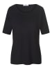 PETER HAHN Rundhalsshirt Viscose in SCHWARZ