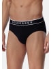 Schiesser Rio Slip / Unterhose 95/5 Cotton in Blau / schwarz